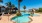 a swimming pool in a backyard